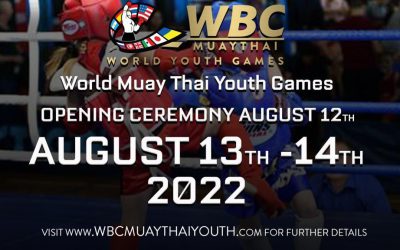AUGUST 12-14: DESTINATION CANADA FOR THE WBC MUAYTHAI YOUTH WORLD GAMES