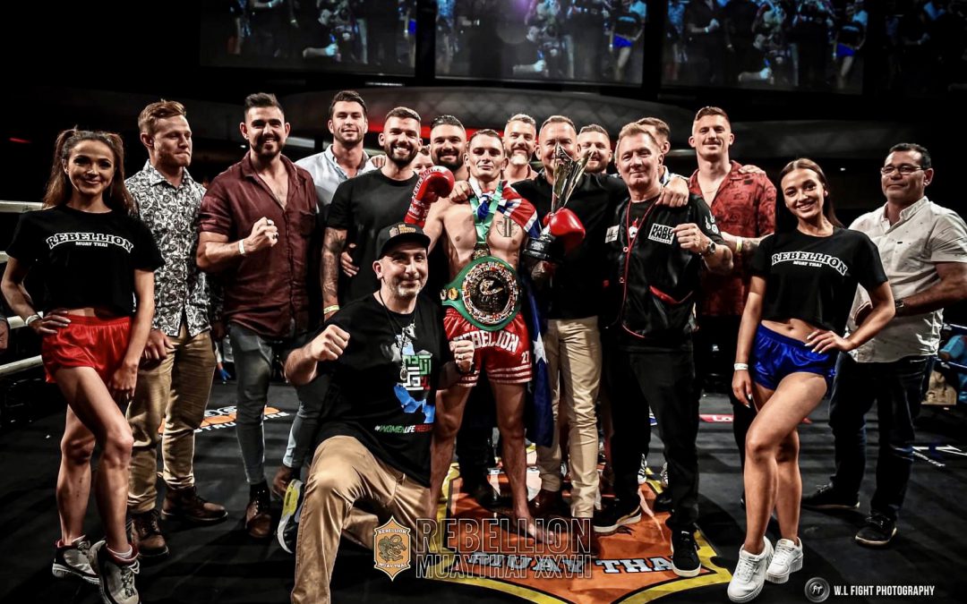 CHADD COLLINS IS ON TOP OF THE WORLD AFTER A DEFINING MOMENT IN HIS MUAYTHAI CAREER