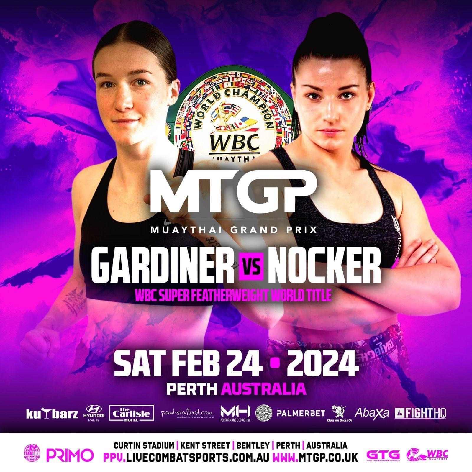 Epic Showdown: Shannon Gardiner Defends Title Against Lena Nocker in MuayThai Grand Prix Australia