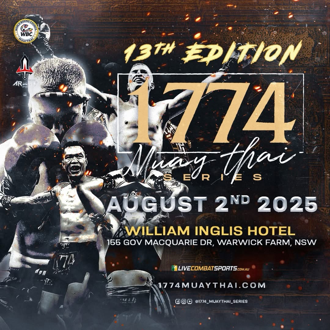 13th Edition of the 1774 Muay Thai Series Set for August 2nd at William Inglis Hotel