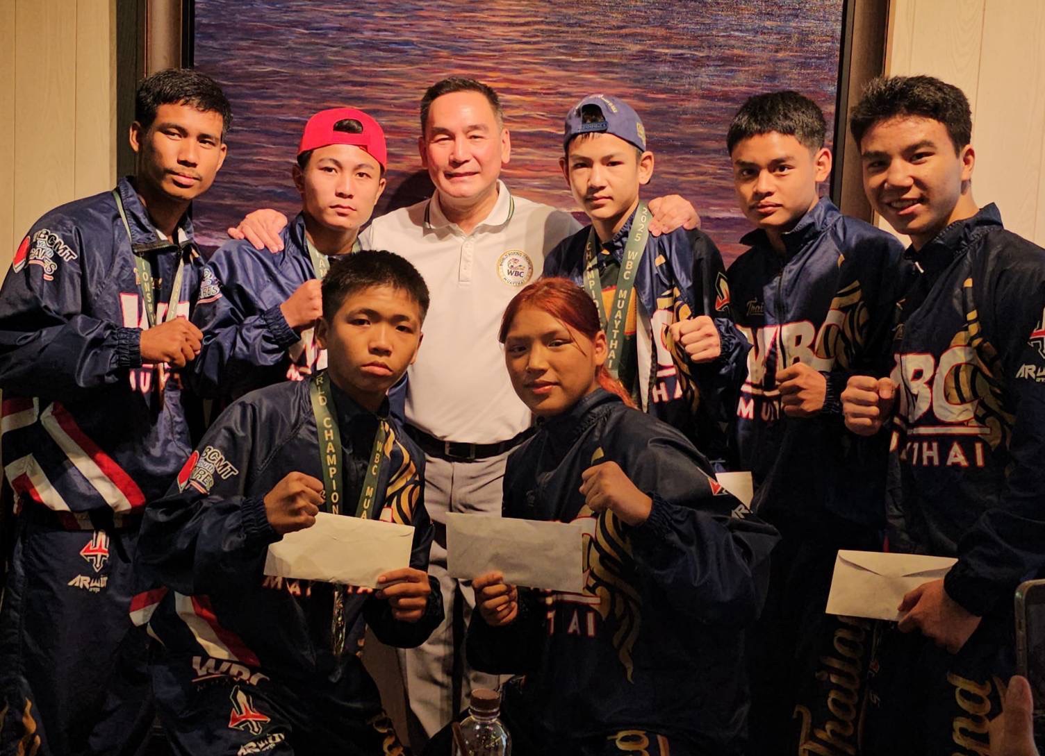 WBC MuayThai President Awards Special Prizes to Team Thailand for Winning 7 Medals in Italy