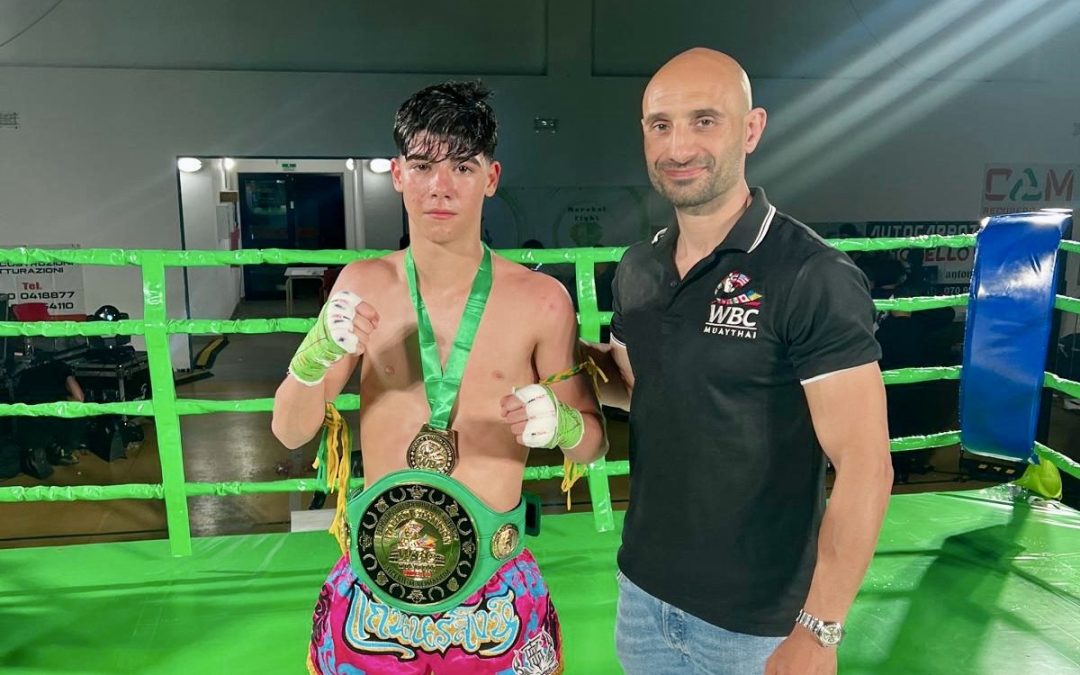 Andrea Lepori Claims WBC MuayThai Italian National U18 Super-flyweight Championship in Sardinia